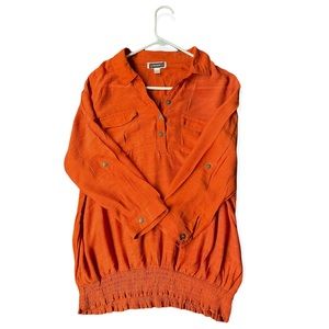 Cocomo long sleeve orange blouse
